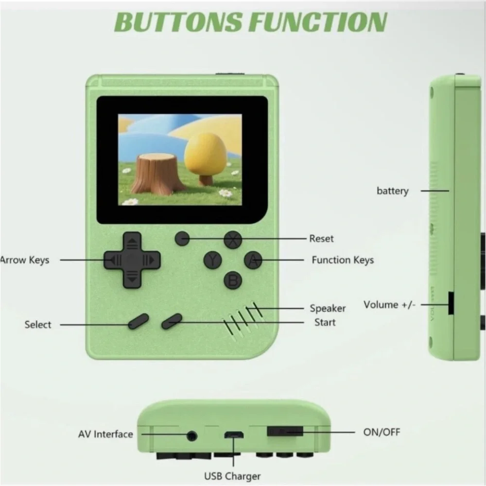 Handheld Console - new - classic games pre installed ready to play